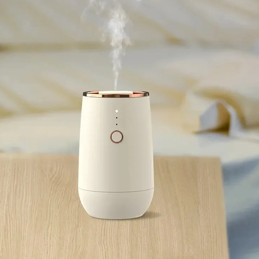 Mini Waterless Car Air Freshener Battery Aromatherapy Aroma Diffuser Efficienc Colorful Light Essential Oils Diffuser Portable