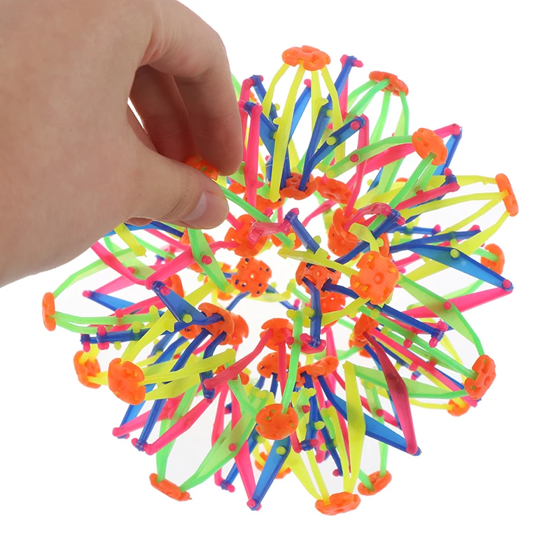 Children Magic Telescopic Expandable Flower Ball - Outdoor Throwing Party Funny Props Parent-Child Interactive Play Toy