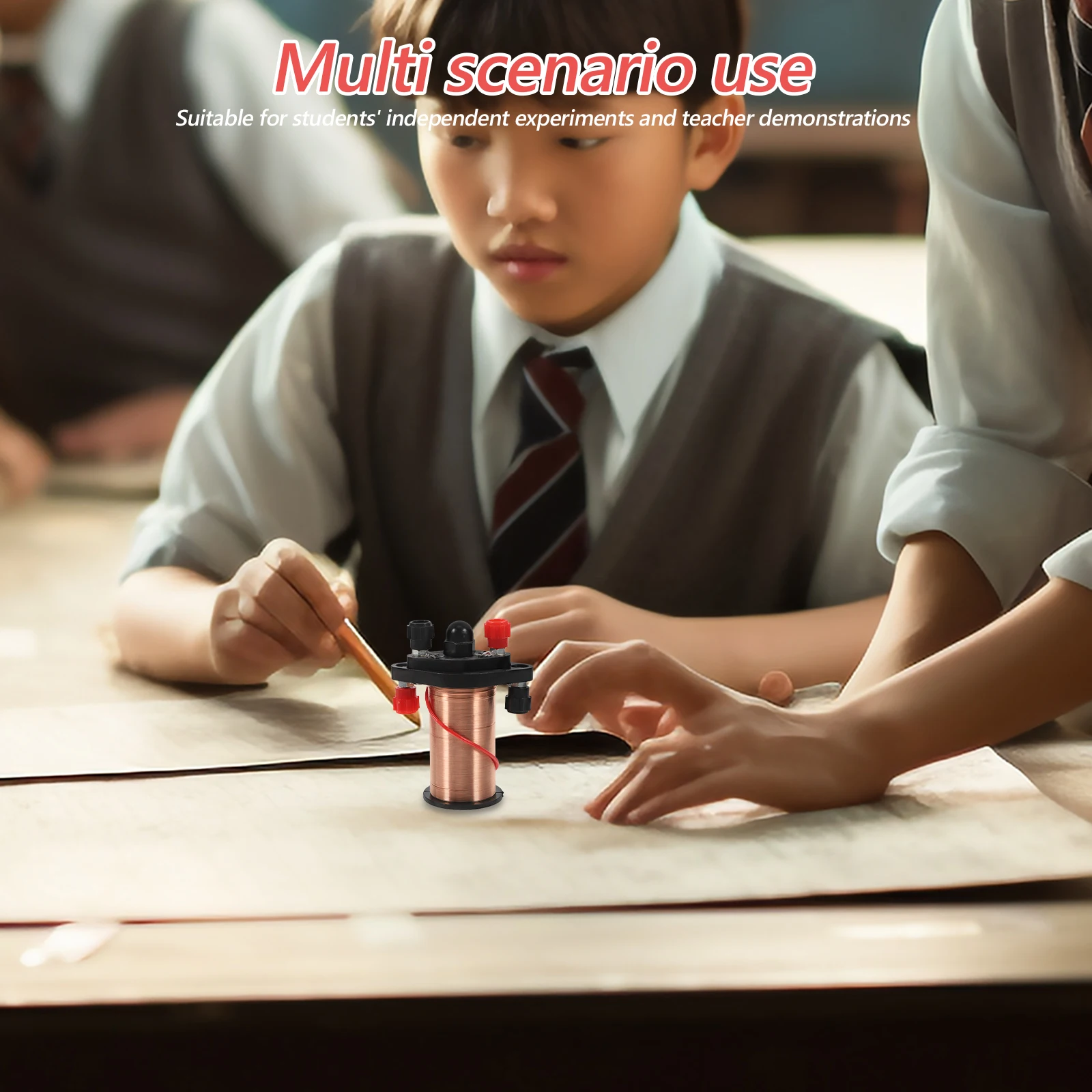 

Electromagnetic Induction Solenoid Electric Kit Teaching Instrument Science Experiment Middle School Physics Lab Copper Coil