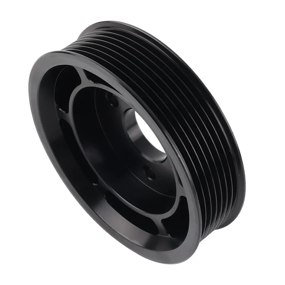 Black Aluminium Power Steering Pulley for BMW 135i/335i/335xi (E82/E88/E90/E91/E92/E93) N54 Engine | OE# 32427553955 view 4