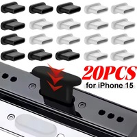 Silicone Type-C Dust Plugs USB C Charging Port Protector Stopper Cap Cover for Iphone 16 15 Pro Max 15 Plus Samsung Xiaomi OPPO