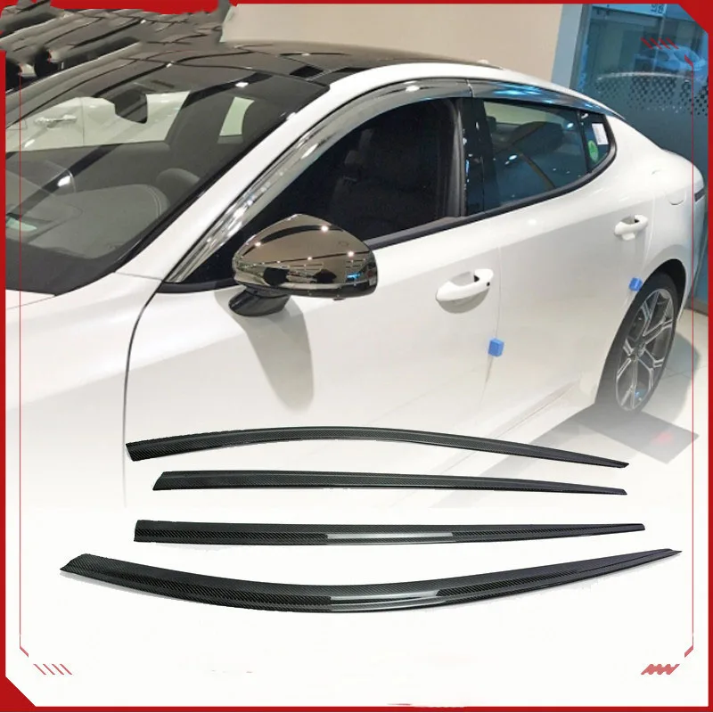

Suitable for KIA, Kia, Stinger, K8 rain eyebrow modification, carbon fiber weather brow, window eyebrow installation