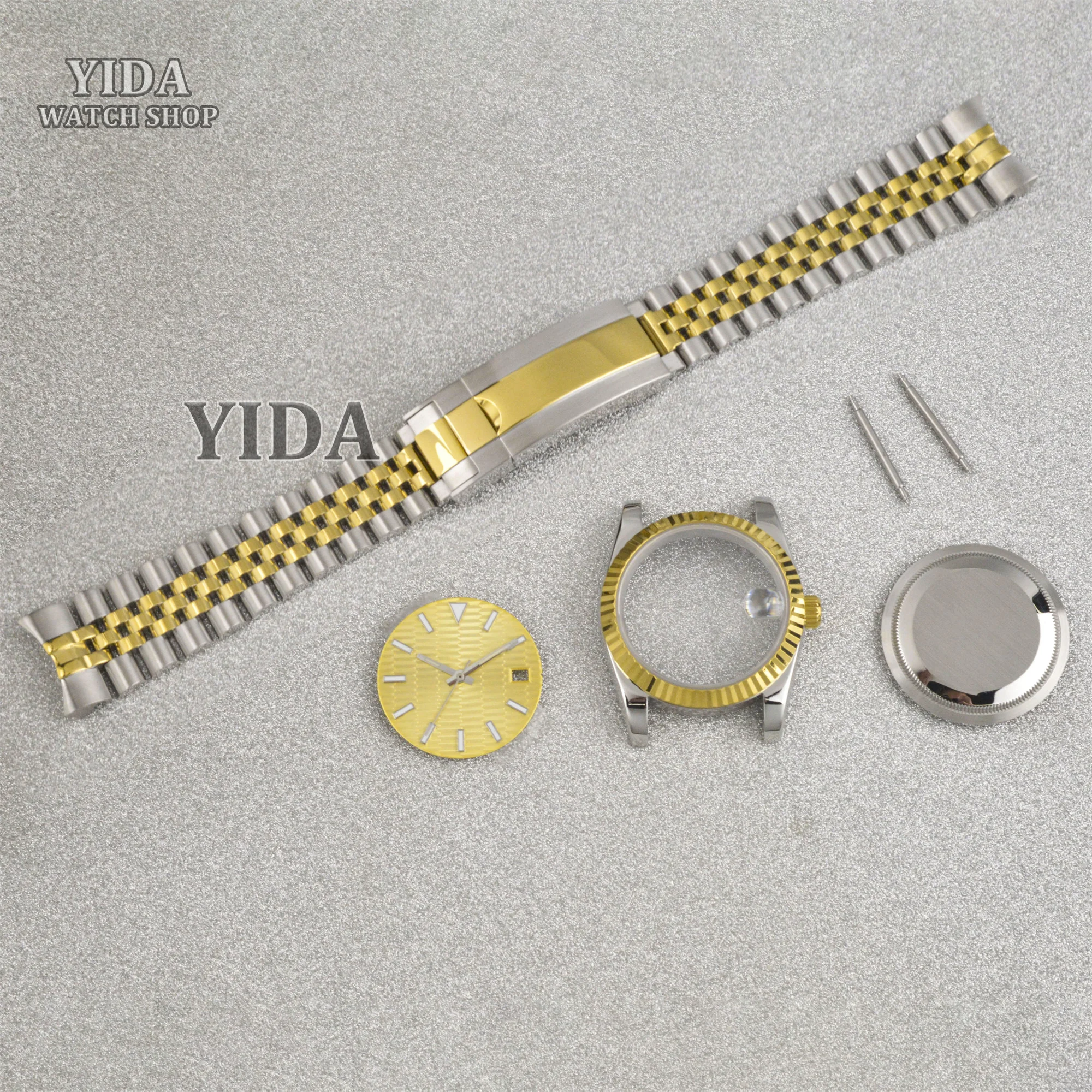 Корпус NH35, 36/39 мм, мужские часы, ремешок из нержавеющей стали, циферблат 28,5 мм, светящиеся стрелки для Datejust NH36, автоматический механизм, механический