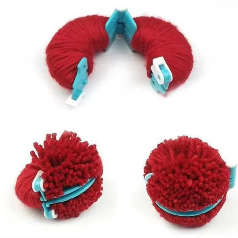 8 قطعة 4 أحجام كرة زغب ويفر PomPom صانع الحياكة تلوح في الأفق عدة الاطفال DIY بها بنفسك لوازم الحرفية صانع أدوات الحياكة