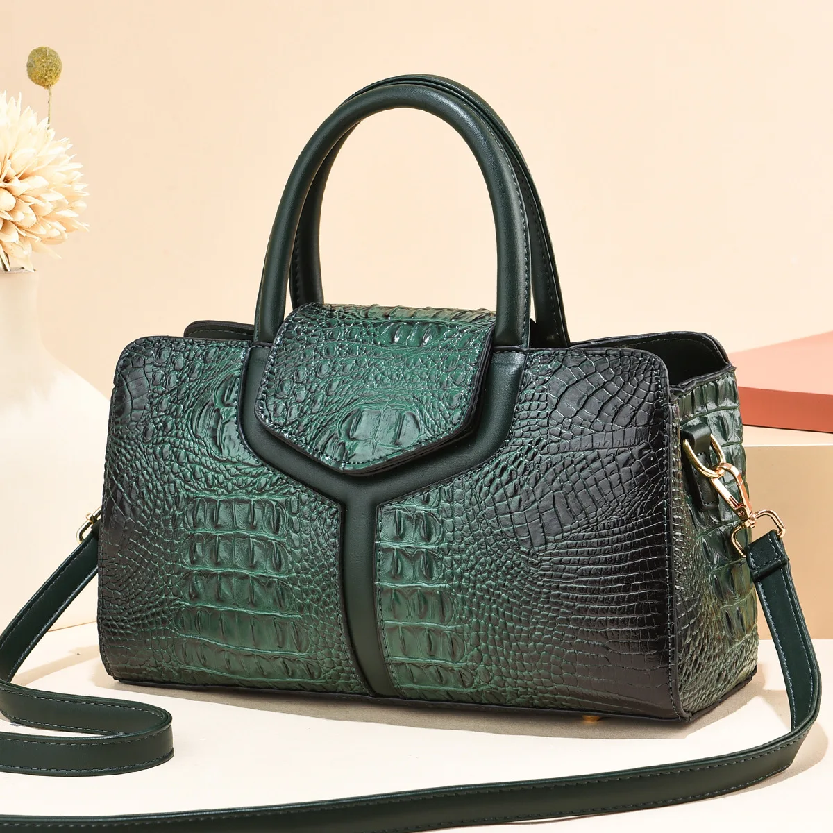 Bag Women 2022 New Fashion Crocodile Pattern Handbag Large Capacity Casual Shoulder Messenger Bag Purses and Handbags