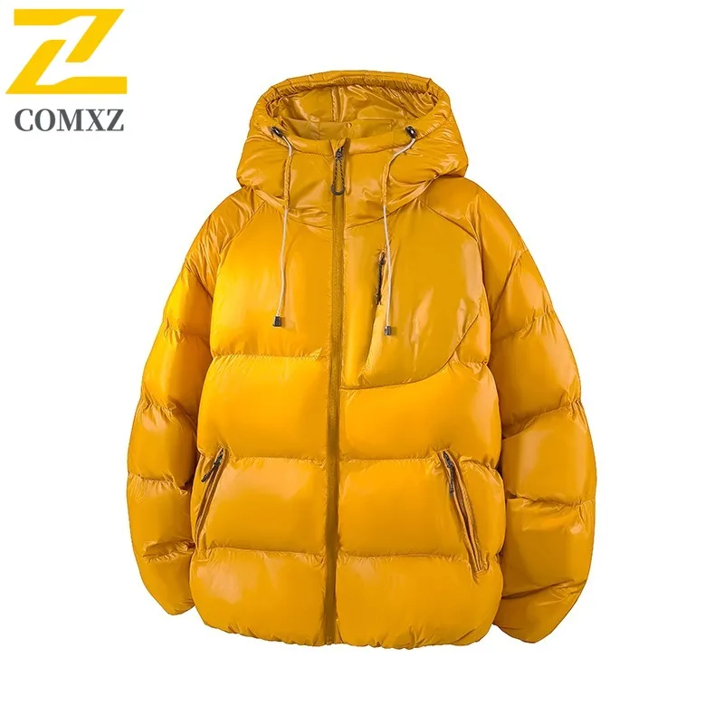 

COMXZ Мужская приключенческая куртка премиум-класса с капюшоном, уличная утолщенная теплая парка, многофункциональные удобные легкие зимние пальто