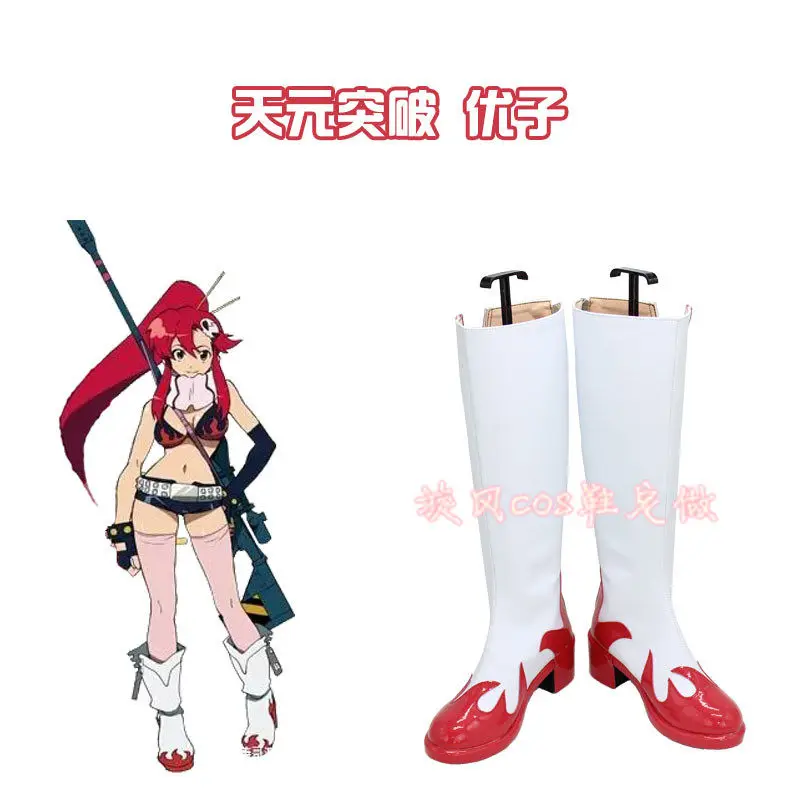 

Обувь для косплея Tengen Toppa Gurren Lagann Yoko Littner, купальник, карнавальные ботинки Yoko на Хэллоуин, реквизит для косплея, изготовленный на заказ
