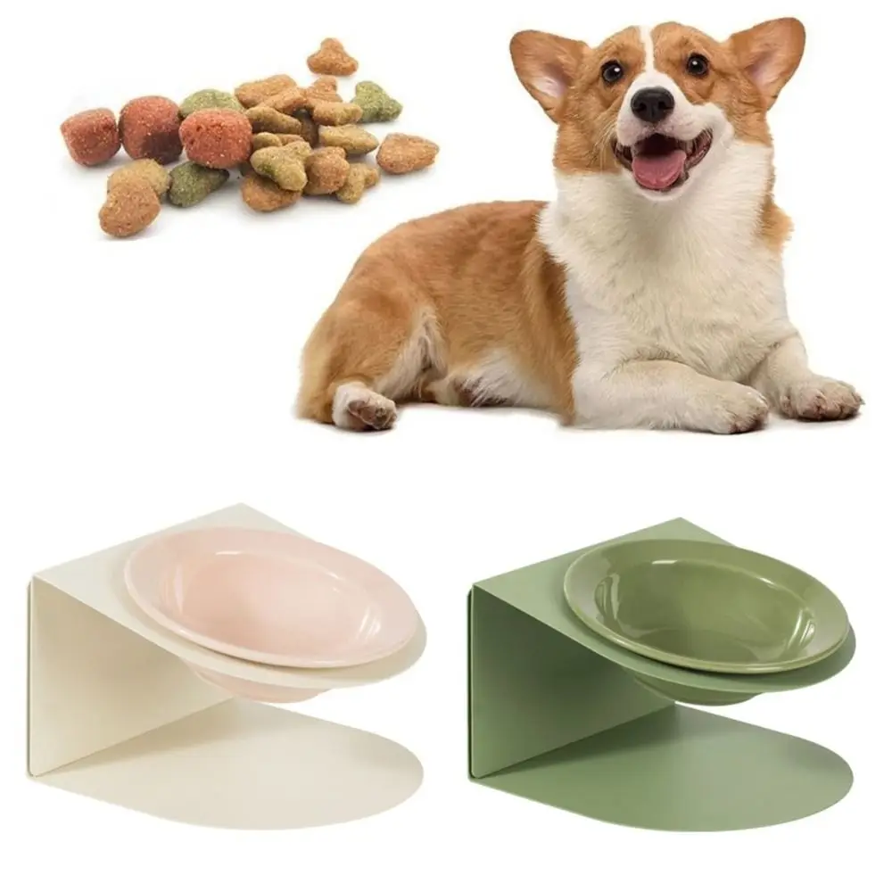 

Anti Vomiting Ceramic Cat Bowl Inclined with Magnetic Adjustable Height Stand Cat Feeding Station Anti Slip Detachable