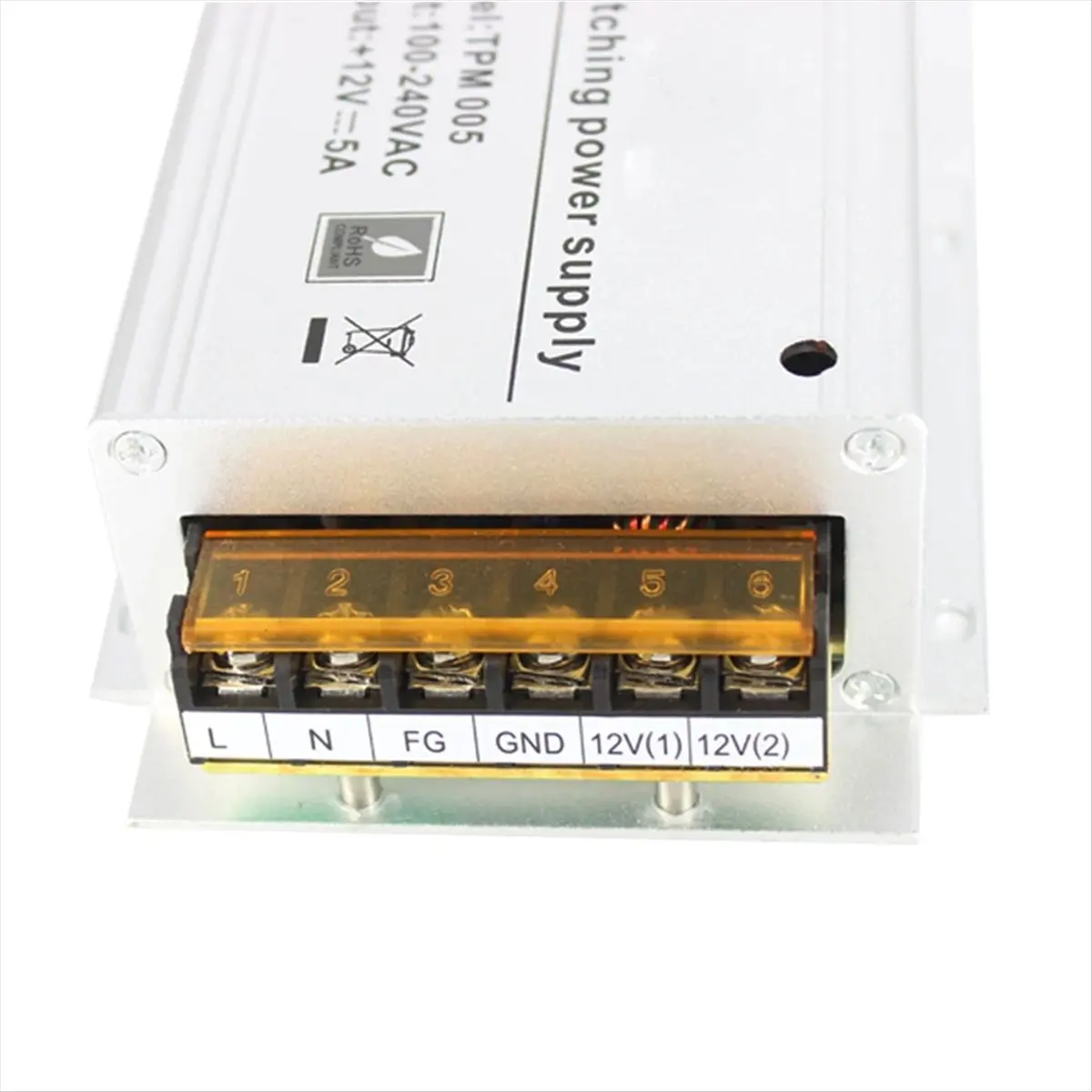 dt37-ミニアクセスコントロール電源-dc-12v-5a-アルミニウム合金電源アダプタプロフェッショナル-ac-100-240v-電圧コンバータ