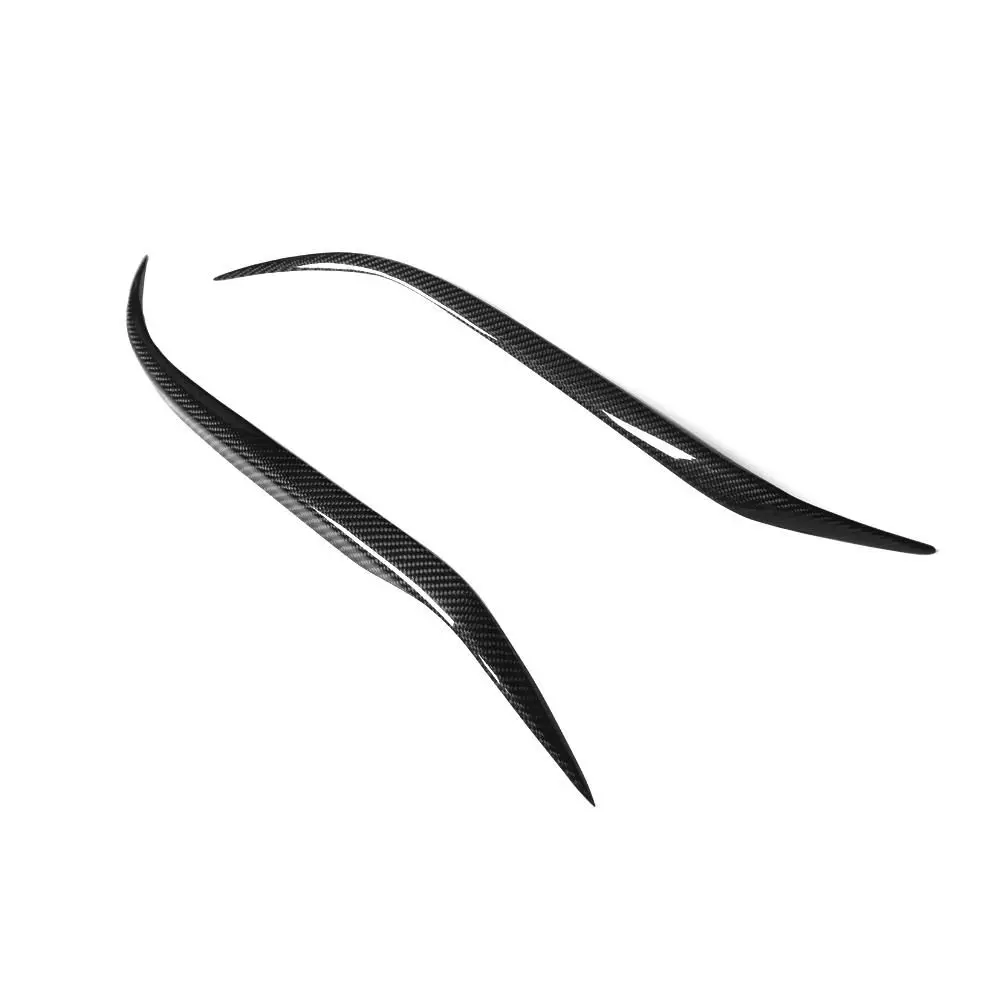 Carbon Fiber Head light Eyelid Eyebrow Cover for Mazda 3 Sedan 4 Door Headlamp Stickers 2007-2011