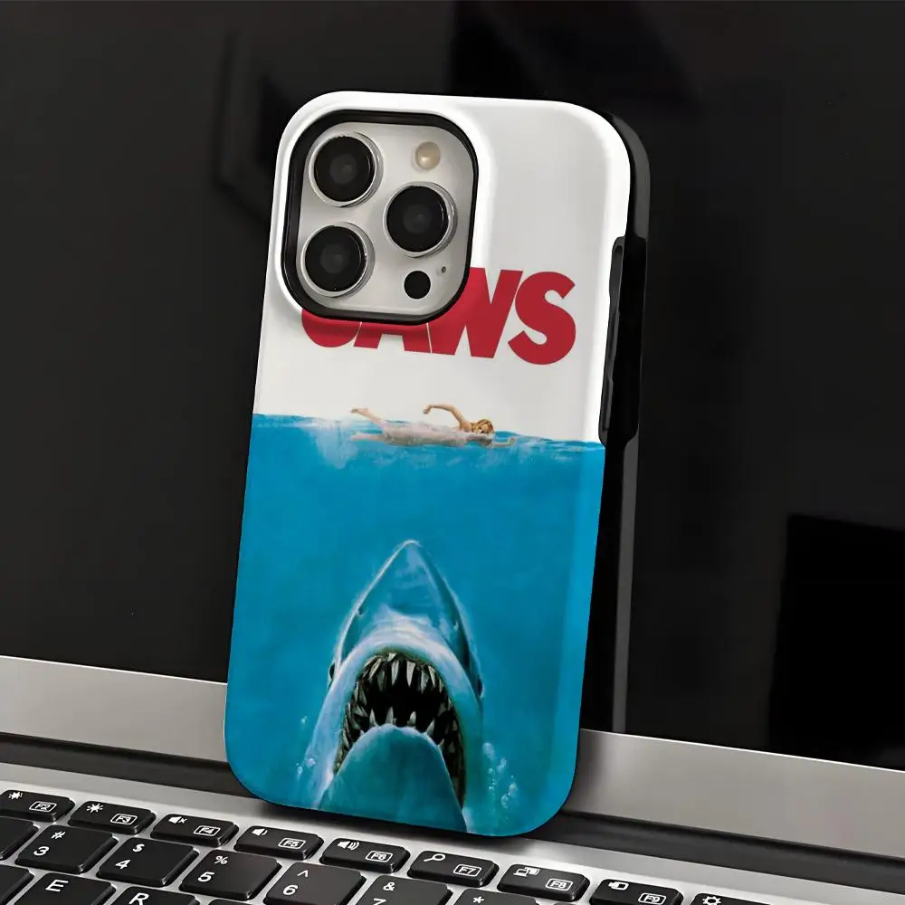 

Jaws Phone Case Phone Case INS For IPhone 17 16 15 14 13 12 11 Pro Max X XR XSMax 7 8 Plus Glossy Film Hard PC Cover
