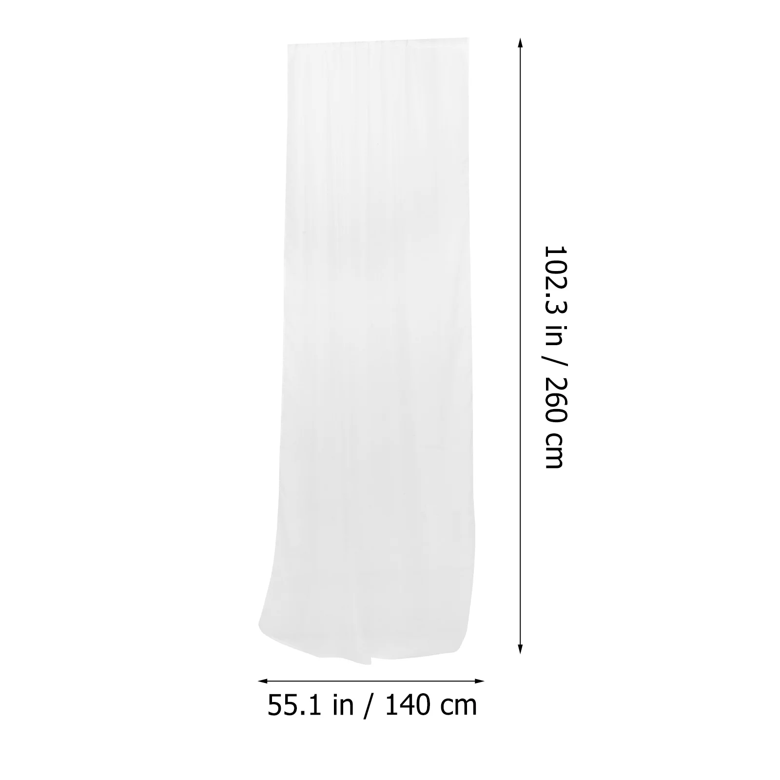 2개입 화이트 시어 커튼 반투명 창문 커튼 거실 침실 사무실 장식용 긴 거즈 드레이프 포치용 네트