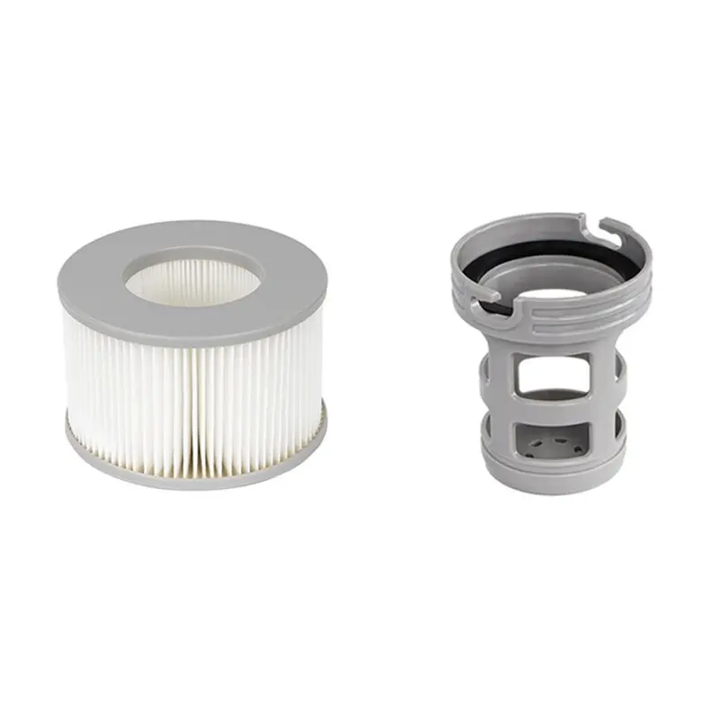 

ABRE-For Mspa Compatible Hot Tub Spa Accessories-Screw-In Base Adapters, Inflatable& Wave Type Spa Pool Filters Included