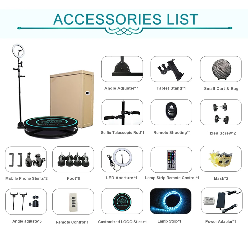 ماكينة كشك الصور CHACKTOK 360 للأجزاء كشك كاميرا 360 دبوس مع برنامج شعار مضاف لتطبيق محرك تلقائي #4