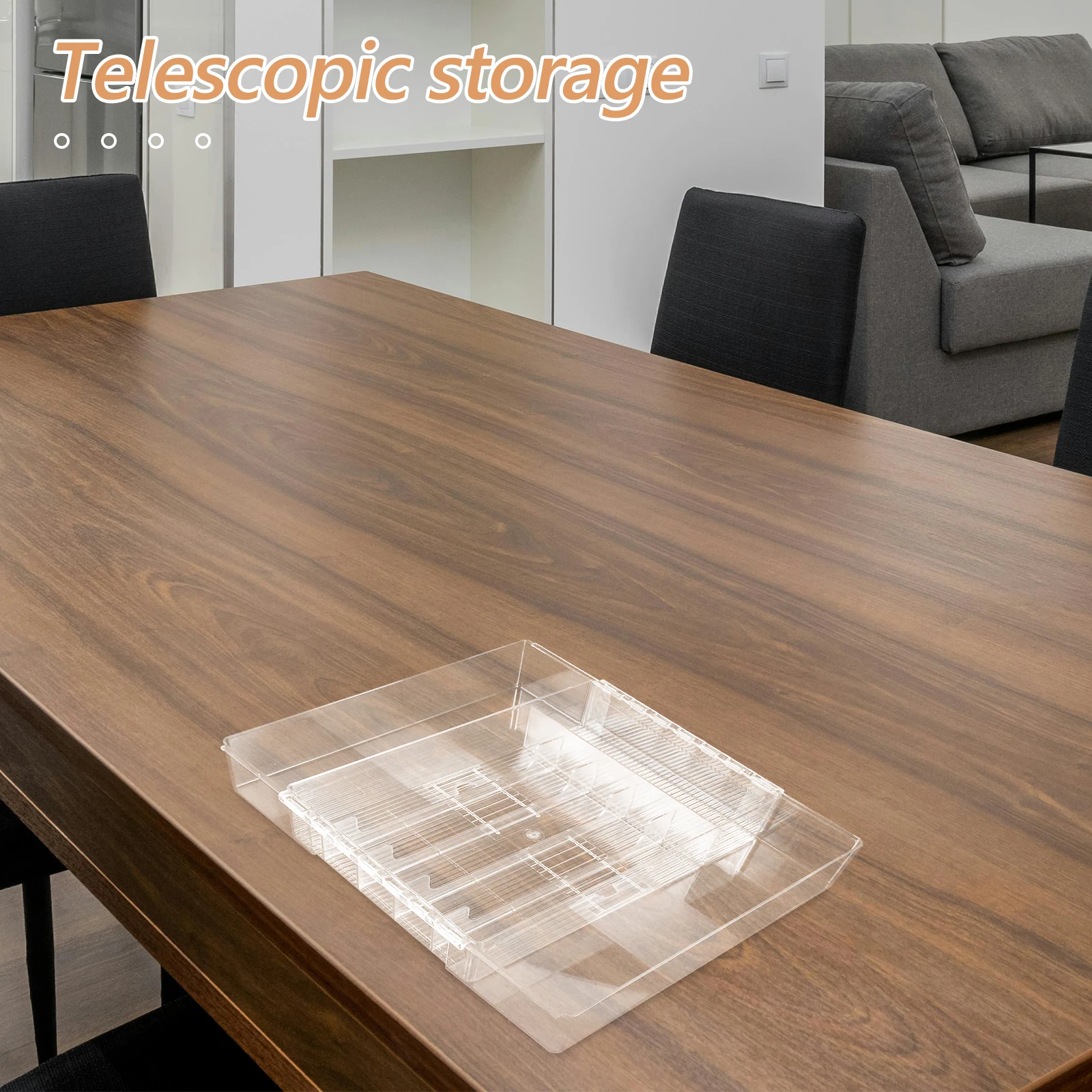 

Adjustable Silverware Tray Expandable Cutlery Organizer Multi Compartment Drawer Storage Holder for Kitchen Office Utensils