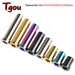 Tgou Recessed M6 Ti Nut Full Length 13/15/17/23/25/31.5/33/35mm for Road Bicycle Brake Caliper C Clamp Fix