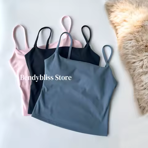 Oner Active Longline Strappy Top with Built in Bra Gym Top Woman Workout Clothes Fitness Gym Clothing