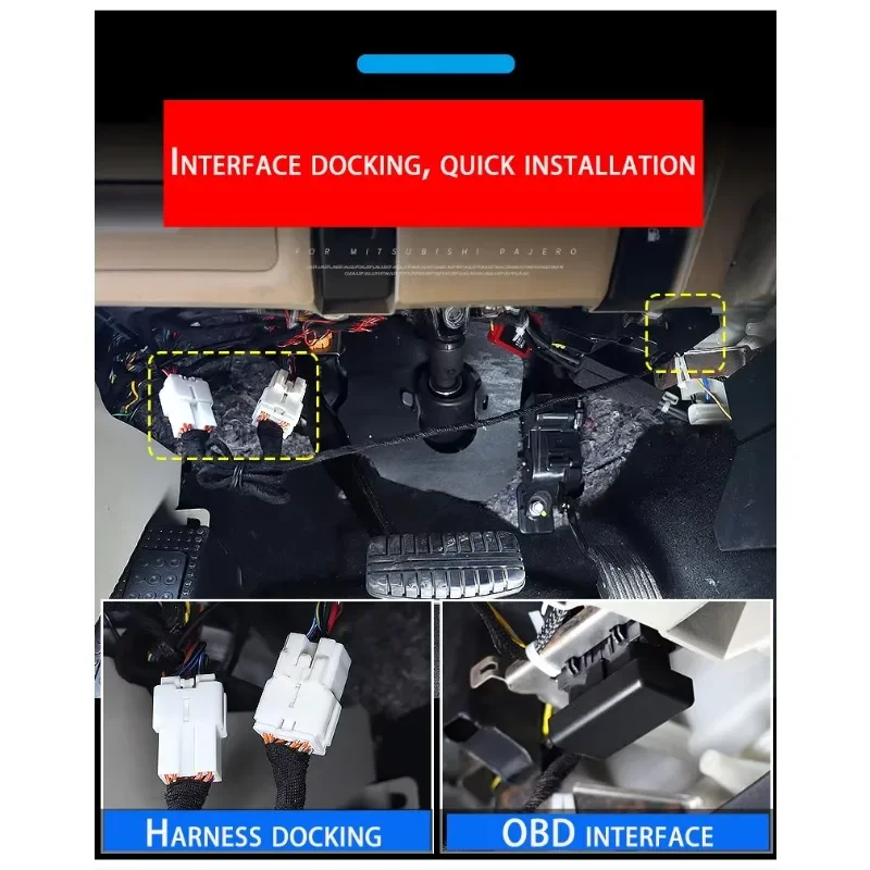 لميتسوبيشي باجيرو باب السيارة جهاز القفل الذاتي V97 V93 Obd محول وكابل باجيرو التحكم المركزي قفل القيادة الملحقات #6