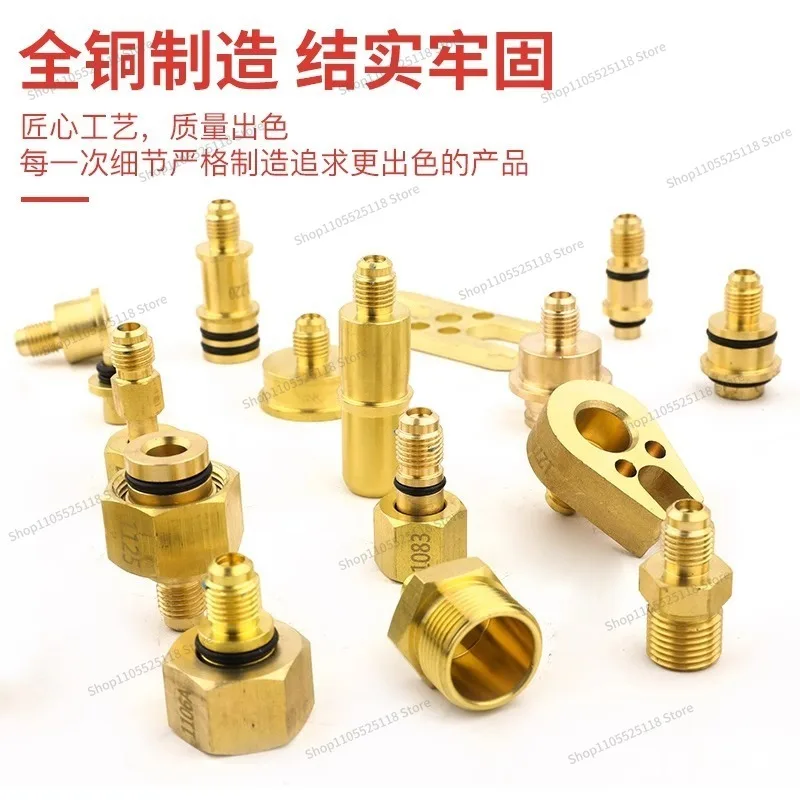 For Pure Copper 77-piece Set Automotive Air Conditioner Maintenance Leak Detection Tool Leak Detection Plug