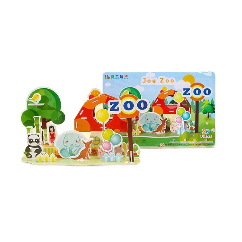 1 zestaw Urodziny dziecka Baby Shower Prezent dla gościa weselnego Powrót do szkoły Przedszkole Nagroda DIY Kreskówka Puzzle 3D Gra na biurko