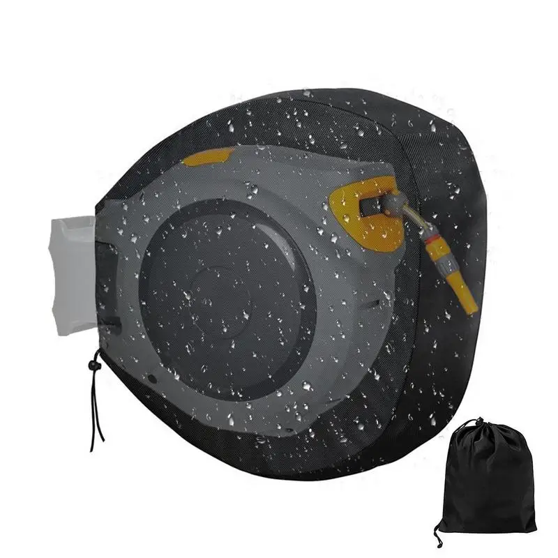 Insulated Hose Cover Wall Mounted UV Resistant Waterproof Retractable Anti-Fading Garden Hose Reel Cover For Storing Hose