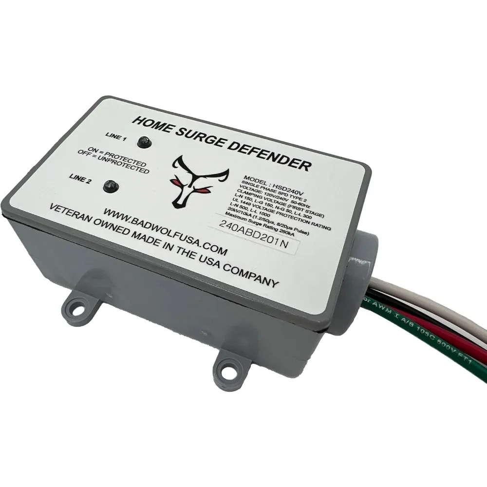 260kA of Surge Protection to Shield Your Home from Transient Surges Such As Lightning, EMP, CME, Solar Flare and More