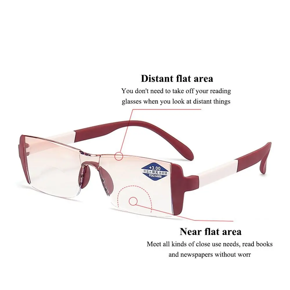 Resin Lens Presbyopia Eyeglasses Anti Blue Light High-definition Reading Glasses +1.0~+4.0 Anti Glare Computer Eyeglasses