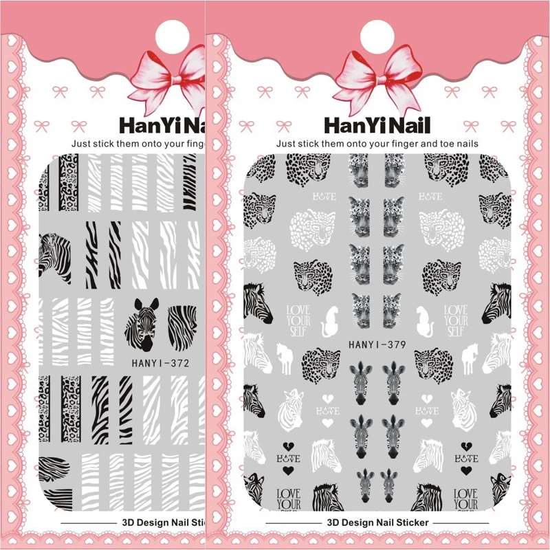 1 folha leão zebra etiqueta do - Nail Art Zebra avaliação e preço