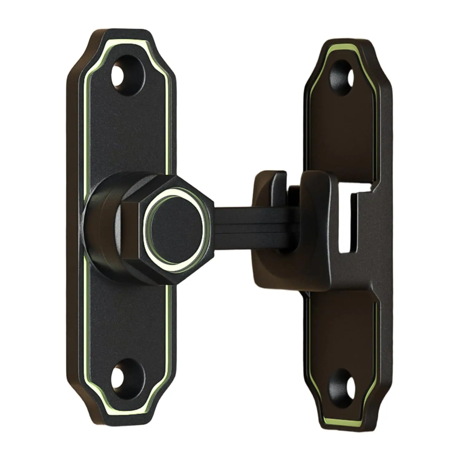 

Светящийся в темноте дверной замок толщиной 2,5 мм, дверная защелка из нержавеющей стали — 180 ° /90 ° Регулируемый раздвижной замок для садовых/внутренних ворот