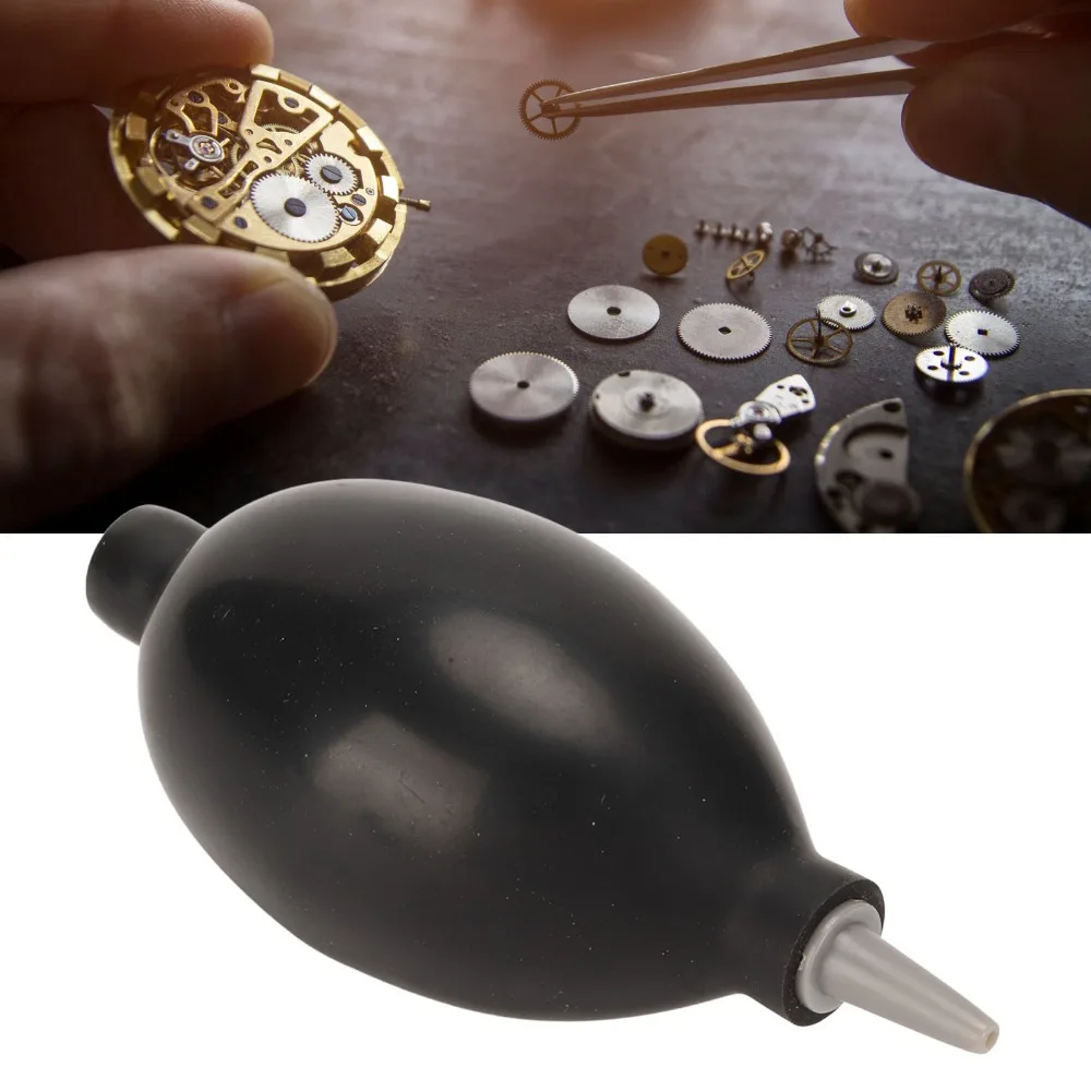Multi-Surface Use Black Small Bulb Blower Soft Rubber Mini Size Air Puffer Blow Dust Ball Electronics Maintenance