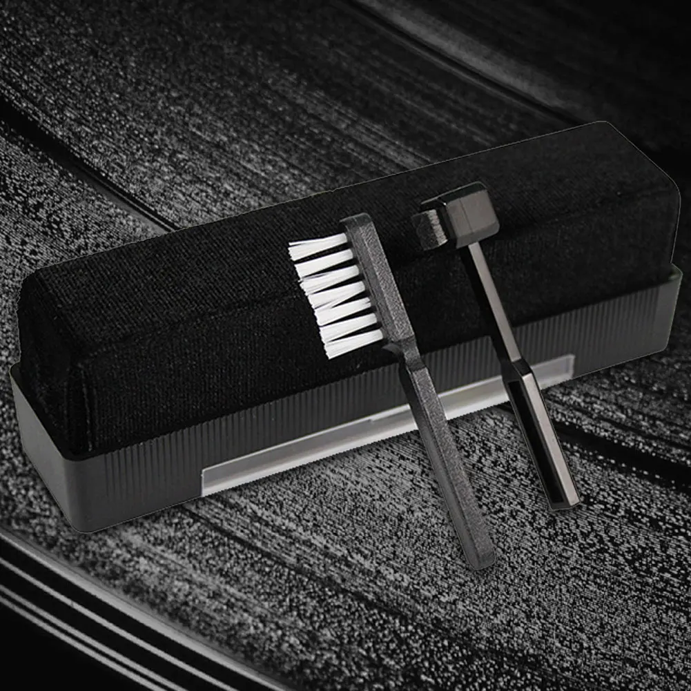Detergente per dischi in vinile Spazzola multifunzionale per la rimozione della polvere dei dischi in vinile Spazzola per la pulizia del fonografo Accessori per giradischi