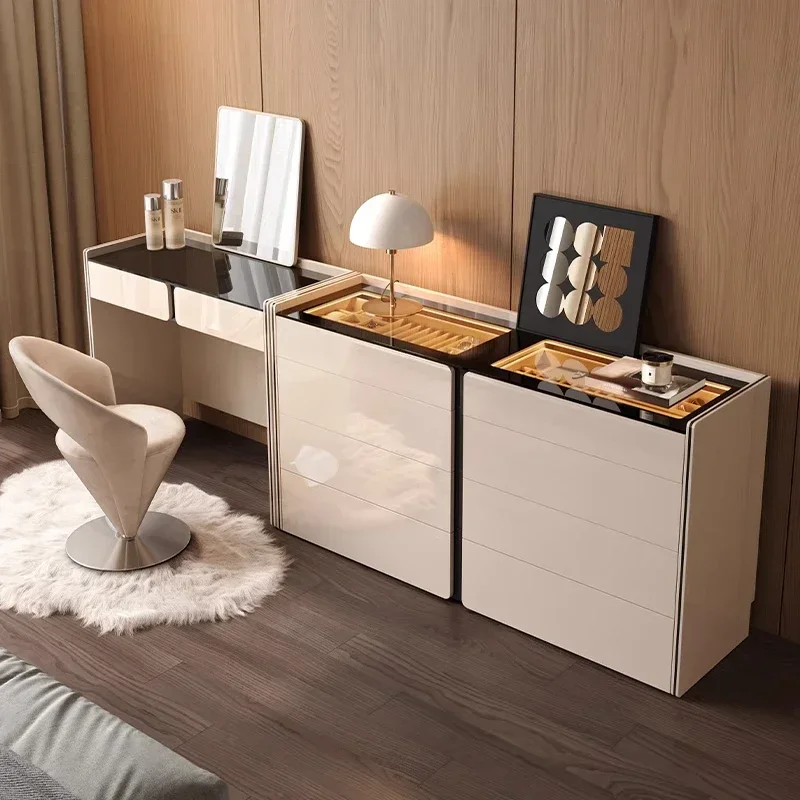 

Badou cabinet dresser integrated light luxury bedroom modern high-end bedside storage