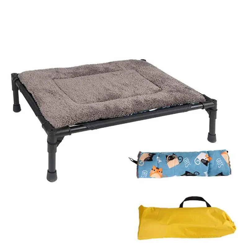 

Raised Dog Bed Portable Dog Beds Pet Bed Raised Elevated Anti-Slip Dog Cot Bed For Large Medium Small Dogs Outside Beach Camping