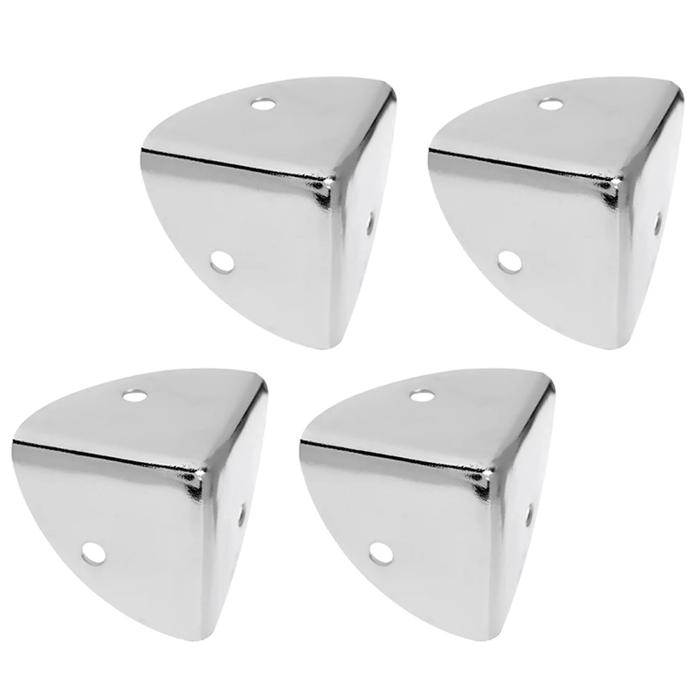 4Pcs Corner Protector Jewelry Chest Box Wooden Case Decorative Feet Leg Metal Corner Bracket Hardware Bracket 40mm