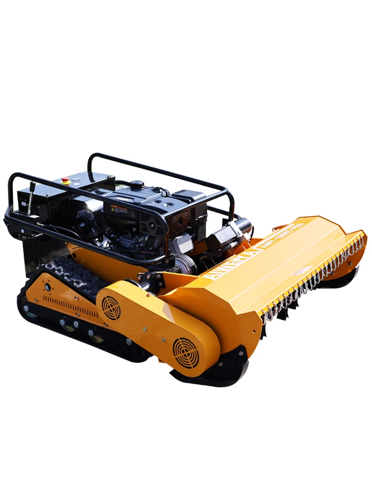 Customized Hot-Selling Top-Level Professional Zero-Turn Remote-Controlled Lawn Mower, Garden Weeding Tracked Lawn Mower