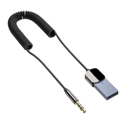 Wireless Aux Adapter Audio Cable For Cars USB Bluetooth-compatible 3.5mm Jacks Receiver Transmitter Music Speakers Handfree