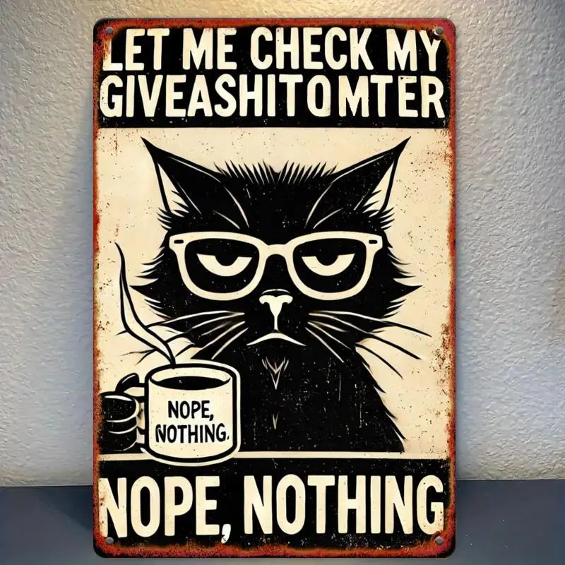 Retro Metal Wall Decor | Funny 