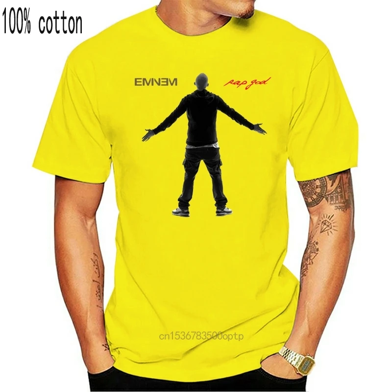 

Men T Shirt Fashion Funny Rap God Eminem T Shirt Casual Shirt Funny t-shirt Novelty Tshirt Women