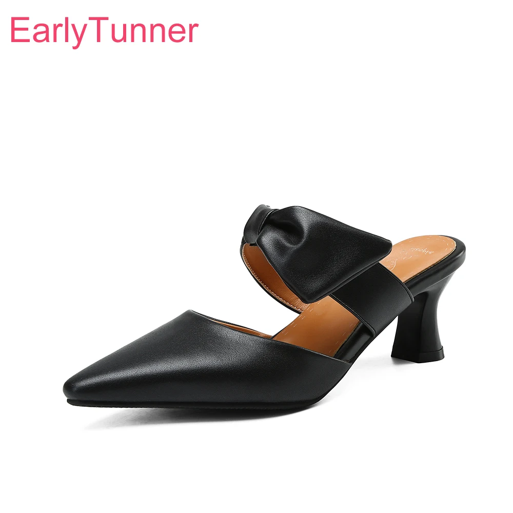 

New Summer Fashion Black Apricot Women Sandals Pointed Toe High Heels Lady Dress Shoes Plus Big Small Size 10 32 43 46