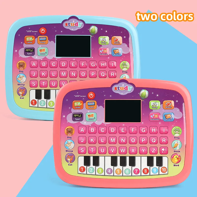 Kinder Android Tablet Lernmaschine Englisch LED-Bildschirm Beleuchtung Früherziehung Multifunktionale Geschichtenlesemaschine Kinderspielzeug