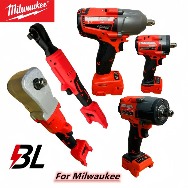 

M18 Milwaukee 18V Battery PIN 1600N.M Large Torque Cordless Wrench Brushless Electric Impact Wrench Repair Power Tools Car Truck