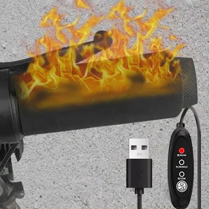 

1 комплект, регулируемая ручка для мотоцикла с подогревом, USB-подогреваемая крышка для руля, противоскользящие ручки с подогревом