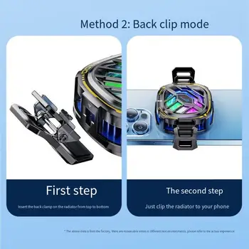 2v1 magnetický mobilní chladič s ventilátorem pro iPhone, iPad, Samsung, Huawei, mobilní telefon, tablet, počítač, obecné herní chlazení 8 nejlepší prodej Vodní chlazení iPadu - №7