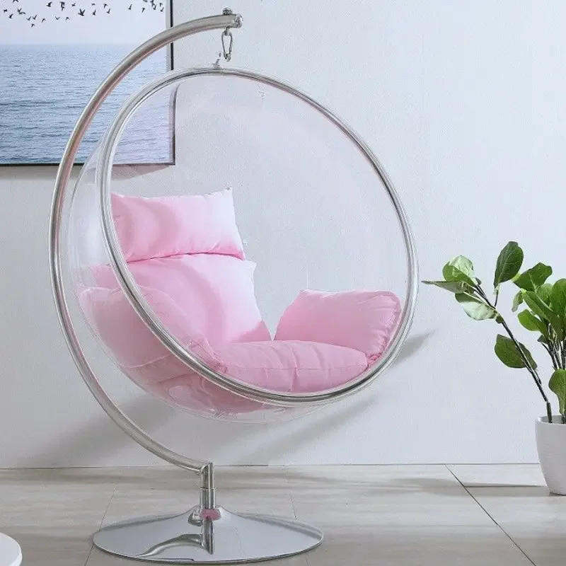 

Transparent Bubble Cradle Hanging Chair Bedroom Girl Home Balcony Hanging Basket Chairs Indoor Swing Hammocks Outdoor Furniture