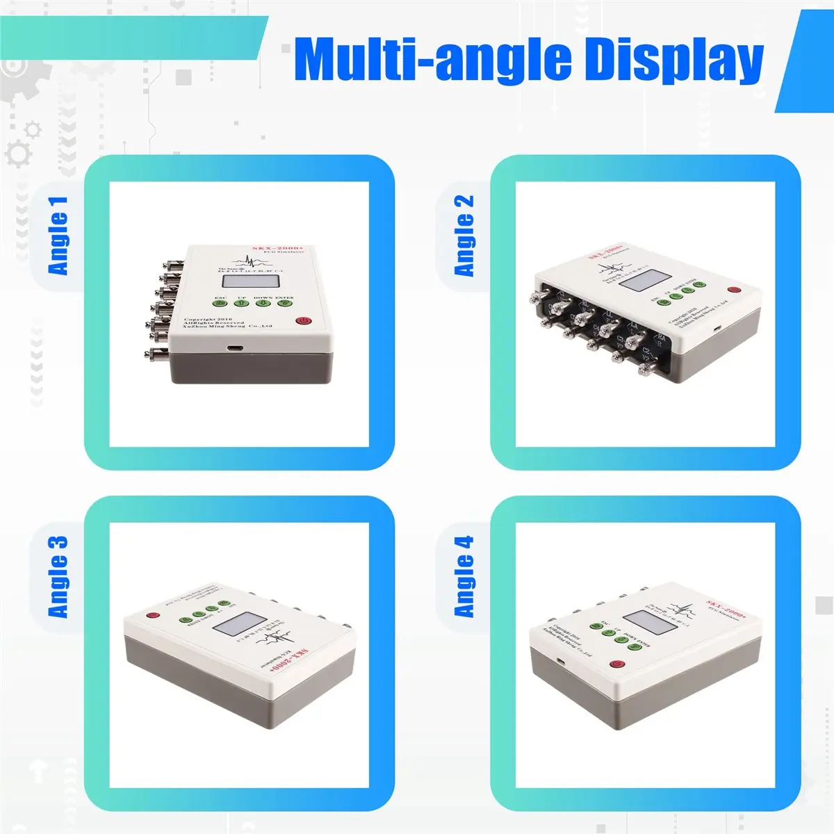 plplp ECG Signal Generator Patient Simulator SKX-2000D+/ECG Signal Generator Vital Signs Simulation US Plug