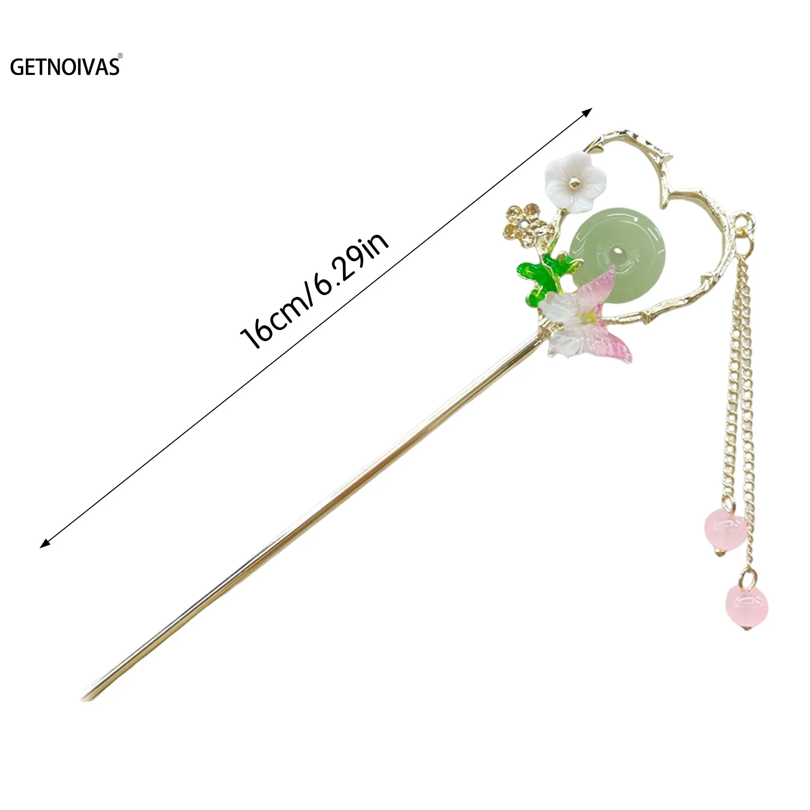 الجنية زهرة دبابيس الشعر للنساء النمط الصيني شرابة الشعر العصي عيدان دبوس الشعر النساء غطاء الرأس مجوهرات Hanfu إكسسوارات الشعر