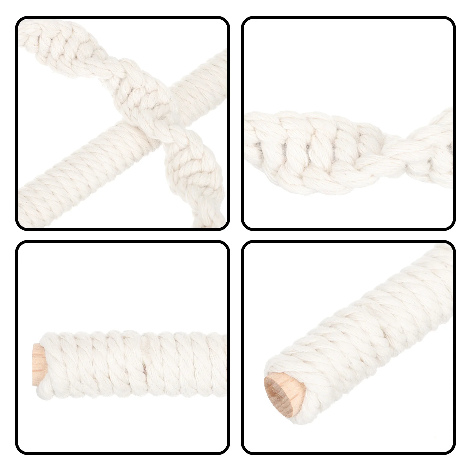 

1 Set Of Bohemian Curtain Tiebacks Hand-Woven Cotton Rope For Indoor Curtains Decoration Woven Curtain Holdback Drapery Ties