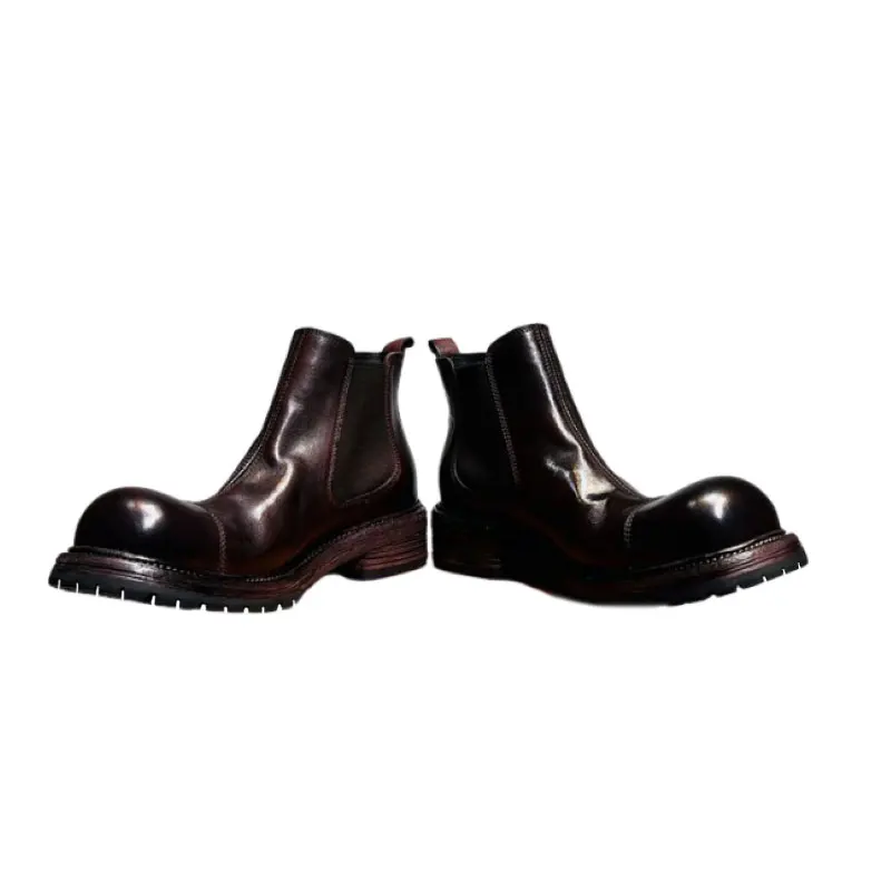 أحذية جلدية فاخرة للرجال، أحذية متينة من جلد البقر وجلد الحصان للأعمال والأنشطة الخارجية AJ3105