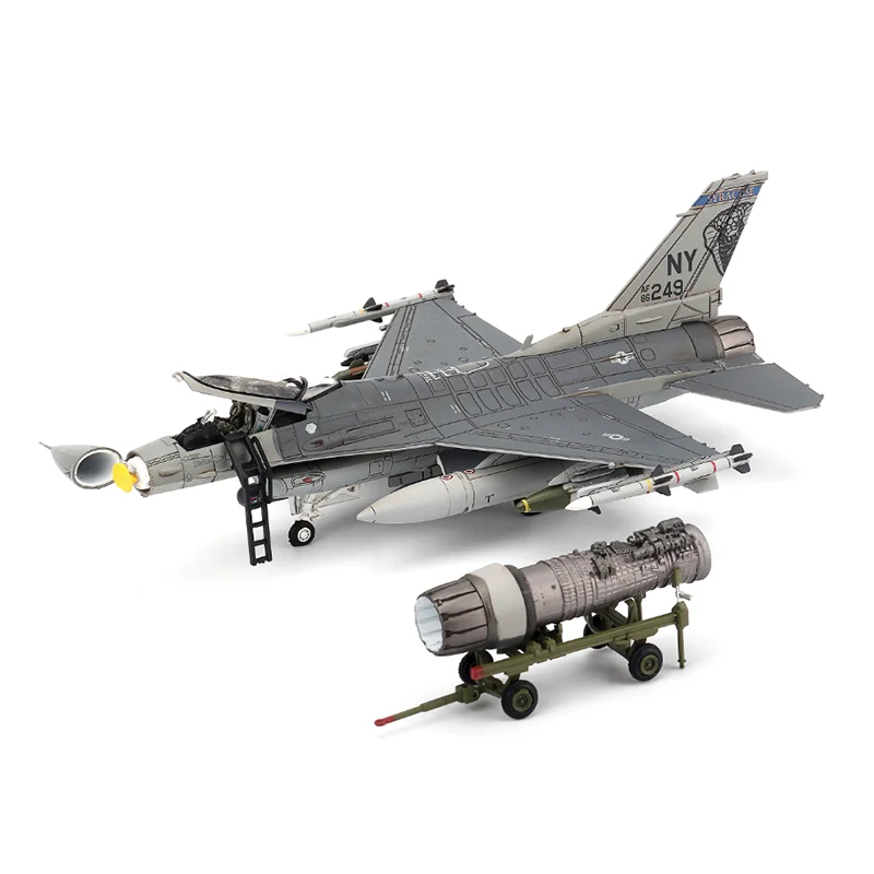 JC WINGS 1/72 Scale United States Air Force F-16C F16 Fighter Die-cast Alloy Aircraft Model Collectible Decorative Ornament