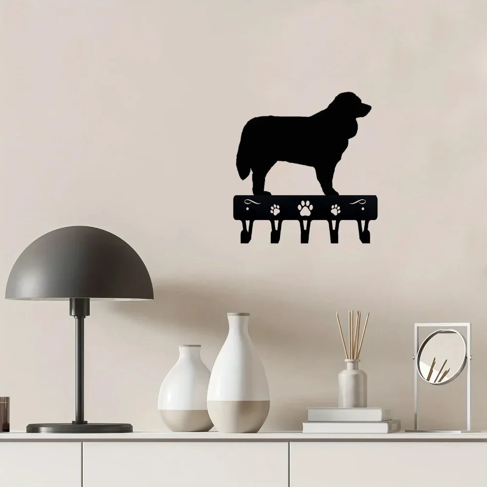 CIFBUY Metal Wall Art Bernese Mountain Dog Iron Sculpture Hanging Sign Outdoor Garden Yard Decor Home Ornament Gift Rustic Style